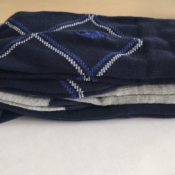 SOLD Polo Ralph Lauren 3 Pairs Dress Socks Blue/Gray - Picture 9 of 9